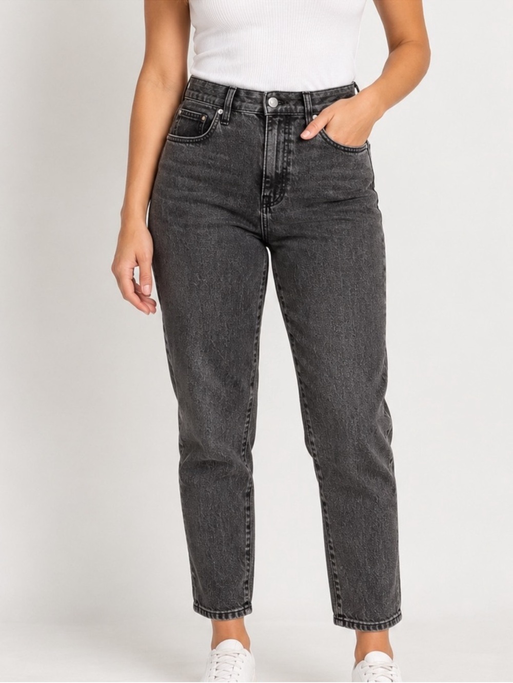 MADEWELL Curvy Perfect Vintage Jeans Washed Black 28